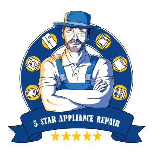 5 star appliance repair logo